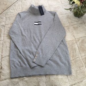 Gray turtle neck sweater
